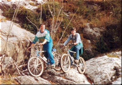 Escursione 5 novembre 1989 6 discesa prima del paravalanghe presso Pradleves