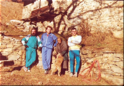 fotografie con l'anziana signora