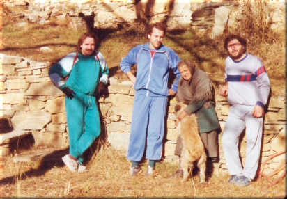 fotografie con l'anziana signora