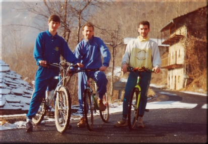 Escursione 11 febbraio 1990 1 foto gruppo MTB e ristoro