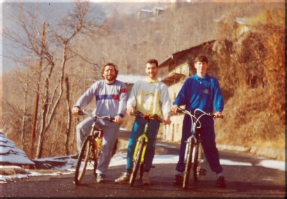 Escursione 11 febbraio 1990 2 foto gruppo MTB e ristoro